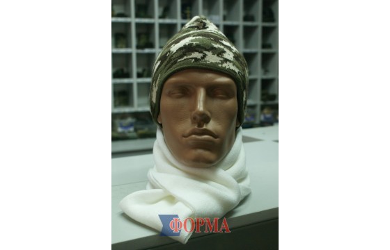 Шарф в'язаний (білий)