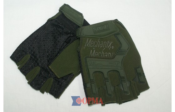 Тактичні рукавички з відкритими пальцями (mechanix)